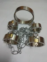 Секс Инструменты для продажи 3 шт./компл. тяжелый Секс взрослый воротник Legcuffs наручники сексуальные секс-игрушки садо комплект секс игры для обувь для мужчин и женщин.