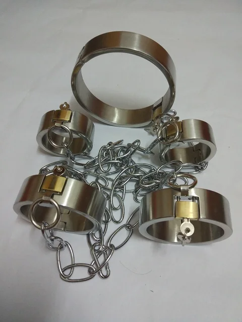 Sex Tools For Sale 3pcsset Heavy Sex Adult Collar Legcuffs Handcuffs 