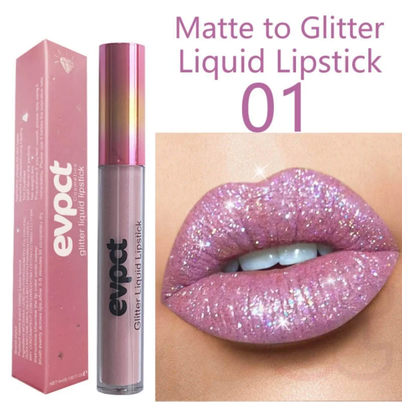 

15 Colors Diamond Metallic Lip Gloss Lipstick Waterproof Long Lasting Matte Lip Gloss Makeup Beauty Cosmetics Dropshipping New