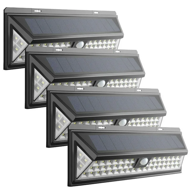 

New 54 80 90 118 180LED Updated Solar PIR Motion Porch Light Sensor IP65 Waterproof Fence Garden Yard Wall Security Outdoor Lamp