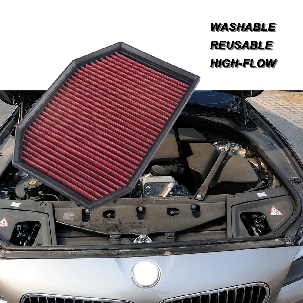 Сменный многоразовый воздушный фильтр OEM 13717590597 для BMW F10 F11 523 528 530 F01 F02 F04 730