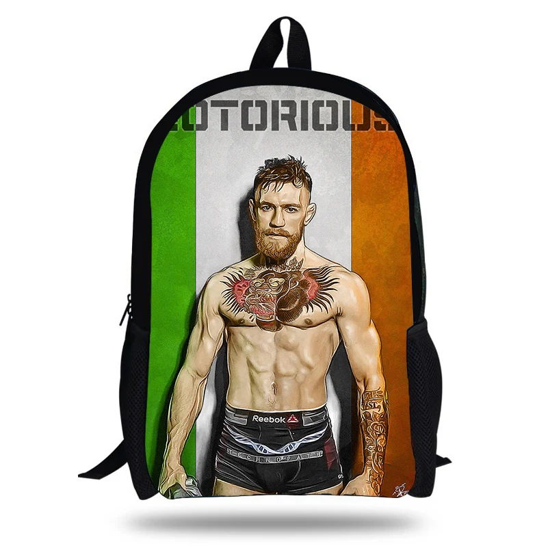

16-Inch UFC MMA THE Notorious Conor Mcgrego Printed School bag For Children Casual Backpacks For Boys Girls Kids For mens womens