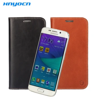 

Xnyocn Leather Cover Wallet Capinha Coque Flip Case for Samsung Galaxy S6 Case for Samsung Galaxy S6 S7 Edge Case Note 4