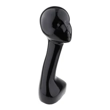 ABS Женский манекен голова парик стенды ювелирных изделий шляпу дисплей Модель глянцевый черный 50 см