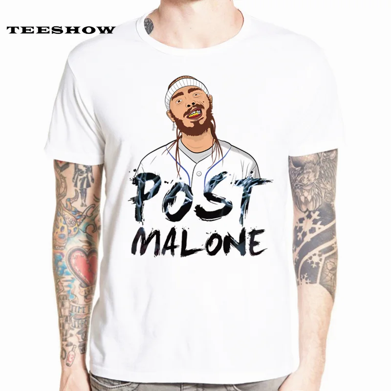 Новое поступление футболка Post Malone летние футболки с короткими рукавами для