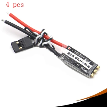 

4pcs/lot Little Bee ESC 20A BLHeli-S 2-4S Lipo Electronic Speed Controller for Oneshot125 RC FPV Drone Spare Parts