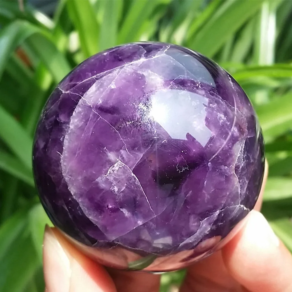

WW 04745 51mm NATURAL Dream Amethyst Crystal sphere ball Orb Gem Stone