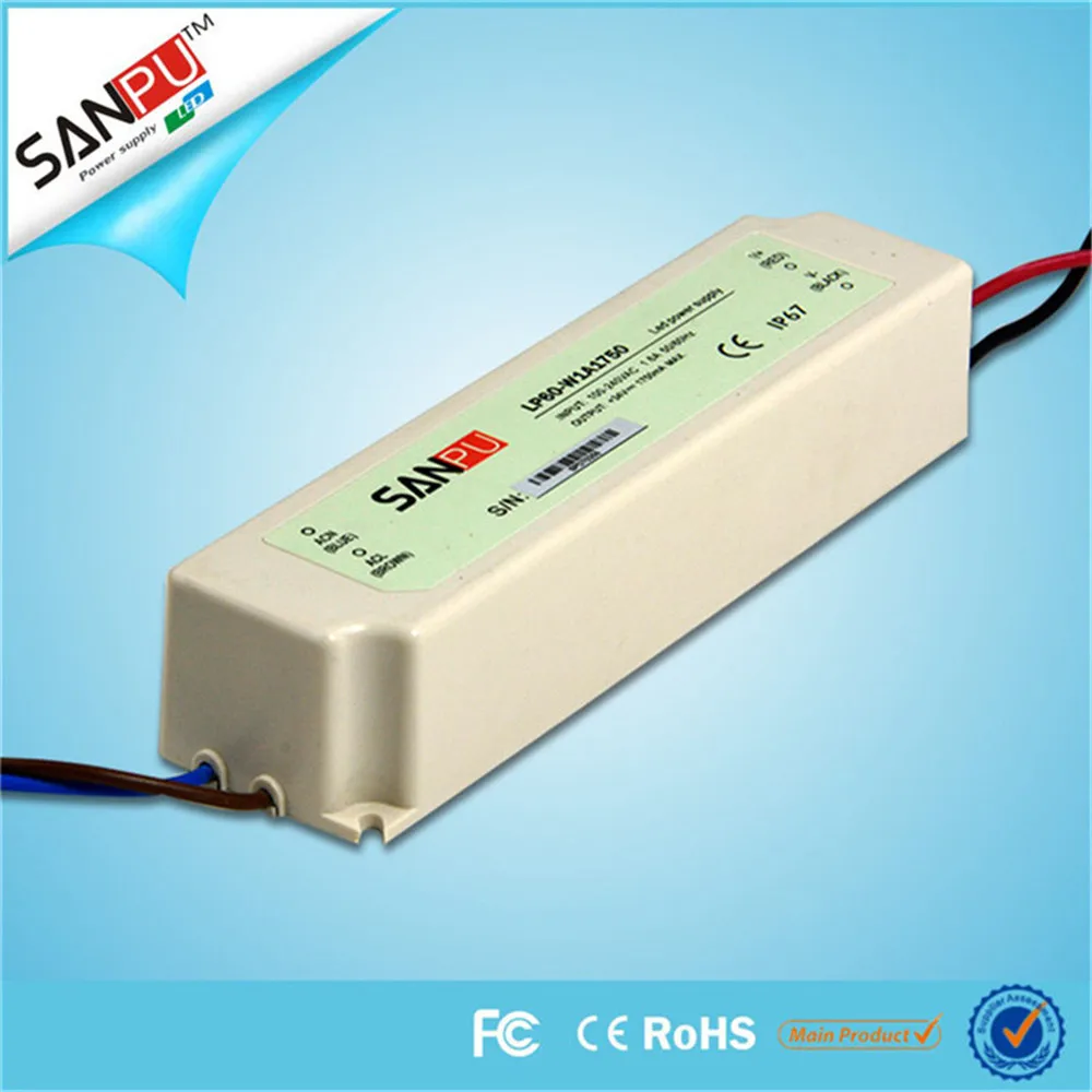 

SANPU IP67 Waterproof LED Driver 1750mA 60W Constant Current AC-DC 9-34V Lighting Transformer Switch Mode Power Supply for LEDs