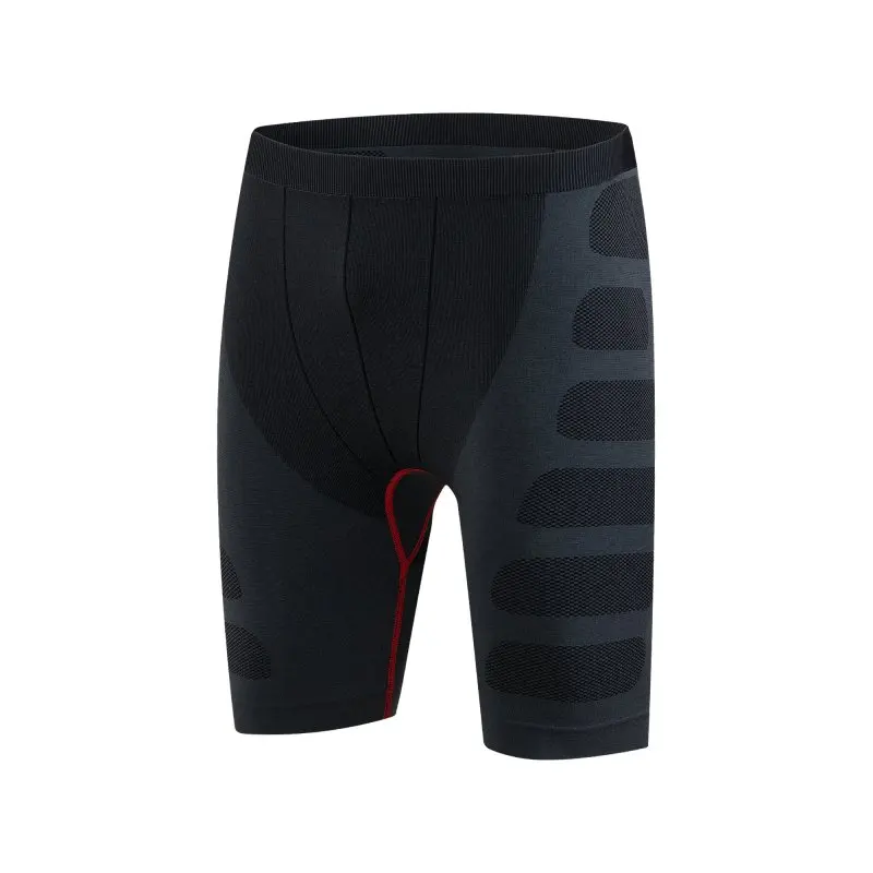 Men Compression running Shorts Men's Bodyboulding Pants Professional Fitness training quick-drying Shorts - Цвет: Red line