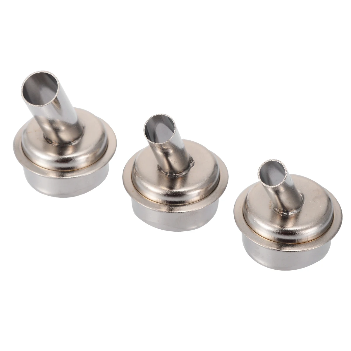 3pcs/Set 45 Degree Bent Curved Heat Nozzles 6/7/9mm Hot air Gun Nozzles for QUICK 861DW Soldering Station