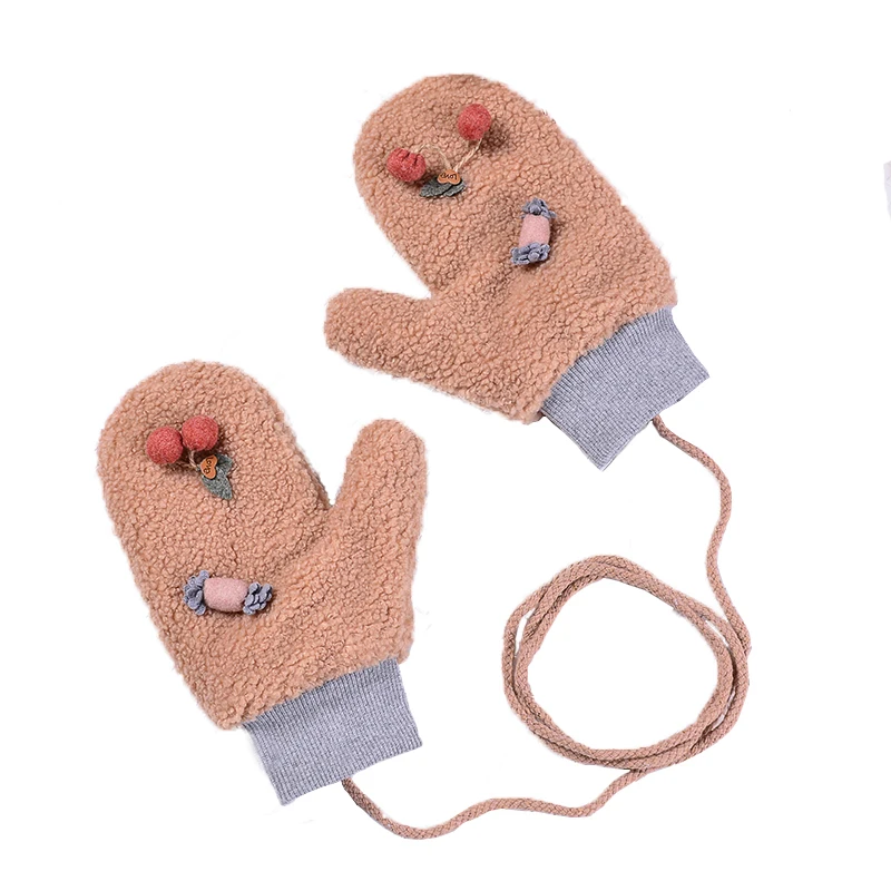 

Female Winter Warm Cute Cartoon Knit Gloves Girl Women Fashion Mittens Gloves