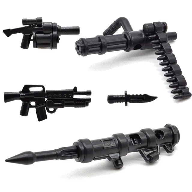 Modern Military Weapons Army Gatlin Machine Guns Rocket Launcher