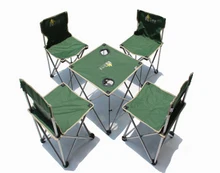 Folding tables and chairs outdoor Set No. 4 with a handbag