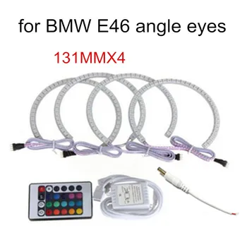 

high quality 12V LED angel eyes headlight halo ring kit for BMW E36 E38 E39 E46 4*131MM Angel Halo Rings RGB Super Bright