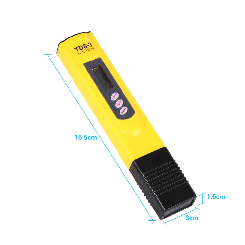 WHDZ Высокое качество цифровой ЖК-дисплей тестирование качества воды ручка Чистота фильтр TDS метр тестер 0-9990 PPM метр Портативный Температура/PPM