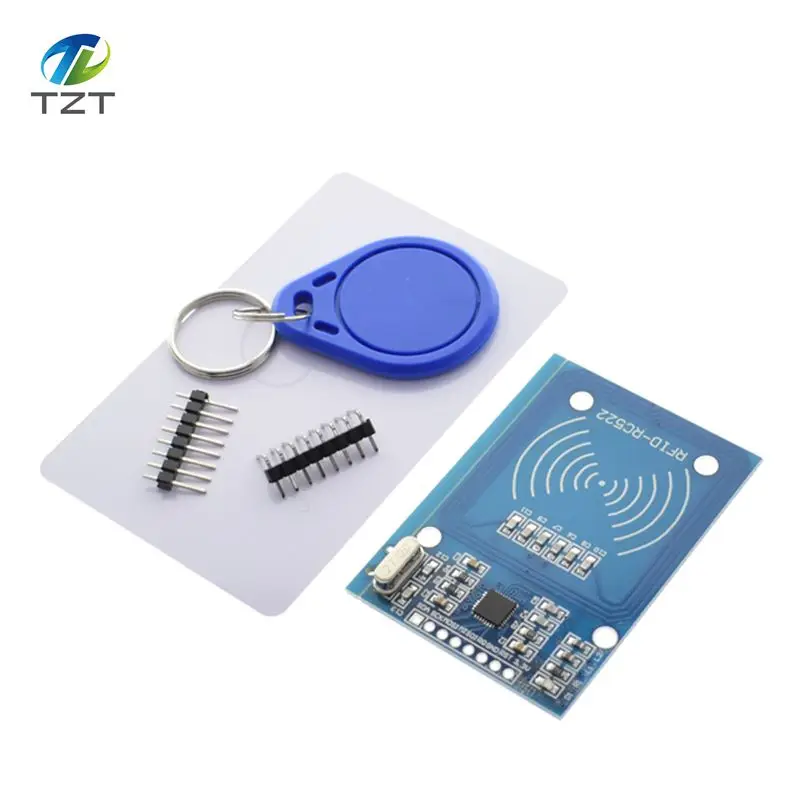 

TZT MFRC-522 RC522 RFID RF IC card inductive module with free S50 Fudan card key chain wholesale