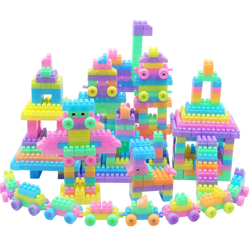 MYHOESWD 405 шт., Детские креативные строительные игрушки для детей, блочные игрушки для детей, Пластиковые Соединительные блоки, развивающие игрушки для детского сада