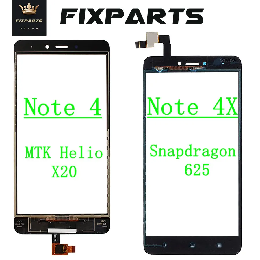 Для Xiaomi Redmi Note 4 сенсорный экран дигитайзер Передняя стеклянная панель Note4 Pro 4X для