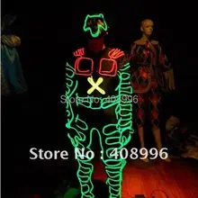 El Провода робот костюм для шоу талантов/вечерние производительность/для выступления/Light-Up костюмы