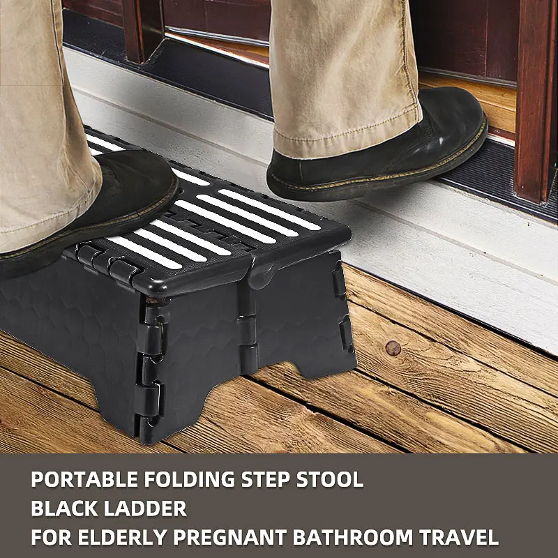 

Elderly Pregnant Portable Step Stool Ladder Folding Foot Stool Bench Tools Bathroom Travel Toilet Elderly Constipation Assistant