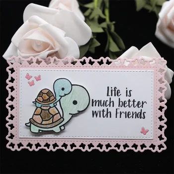 

KSCRAFT Full Butterflies Envelope Address Label Metal Cutting Dies for DIY Scrapbooking/photo album Decorative Embossing Cards