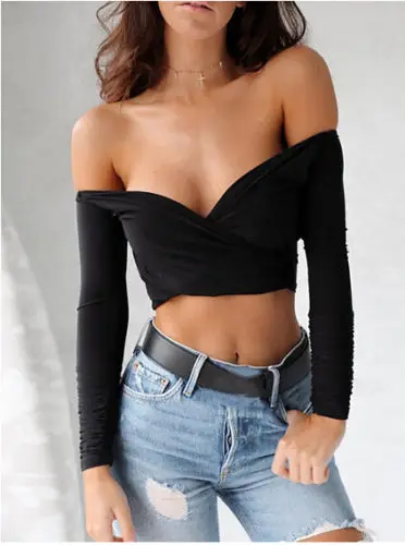 Fashion-Summer-Women-Casual-Tank-Tops-Vest-Blouse-Long-Sleeve-Crop-Tops-Shirt