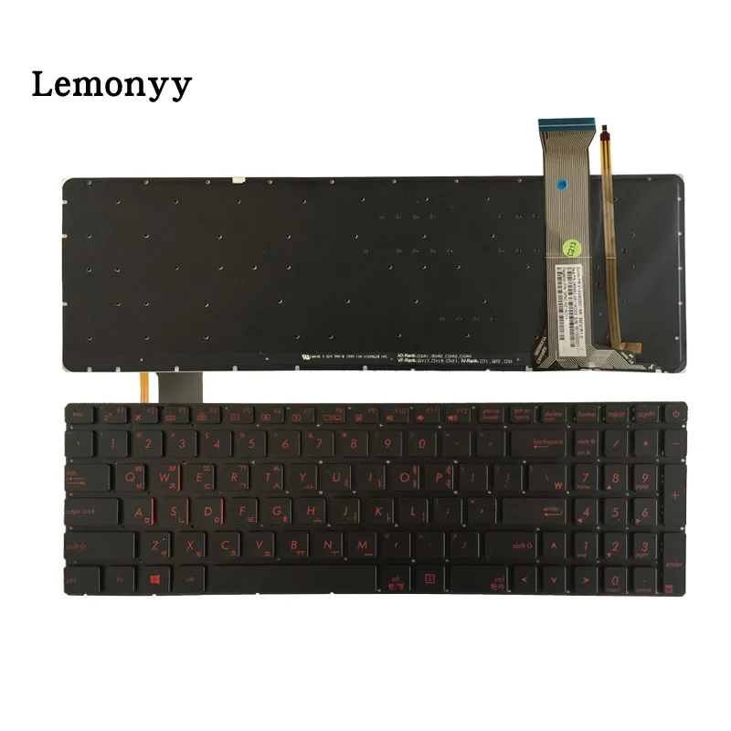 Корея Клавиатура для ноутбука ASUS gl551 gl551j gl551jk gl551jm gl551jw gl551jx N551 G551 GL552 GL552J GL552JX GL552V GL552VL