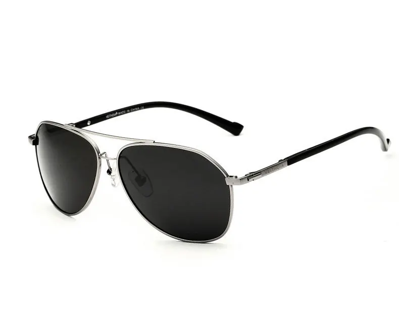 Бренд VEITHDIA, дизайнерские солнцезащитные очки, мужские поляризованные солнцезащитные очки из сплава, мужские очки, аксессуары gafas oculos de sol masculino 2366 - Цвет линз: Серый