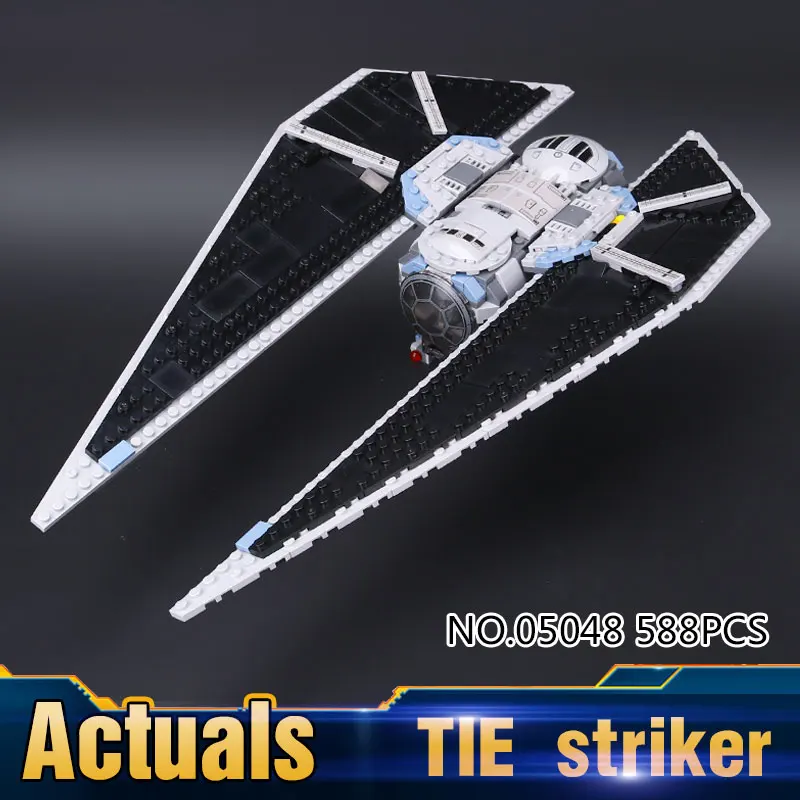 

2016 New LEPIN 05048 543Pcs Star Wars TIE Striker Clone Model Building Kit Blocks Bricks Compatible Children Toy Gift With 75154
