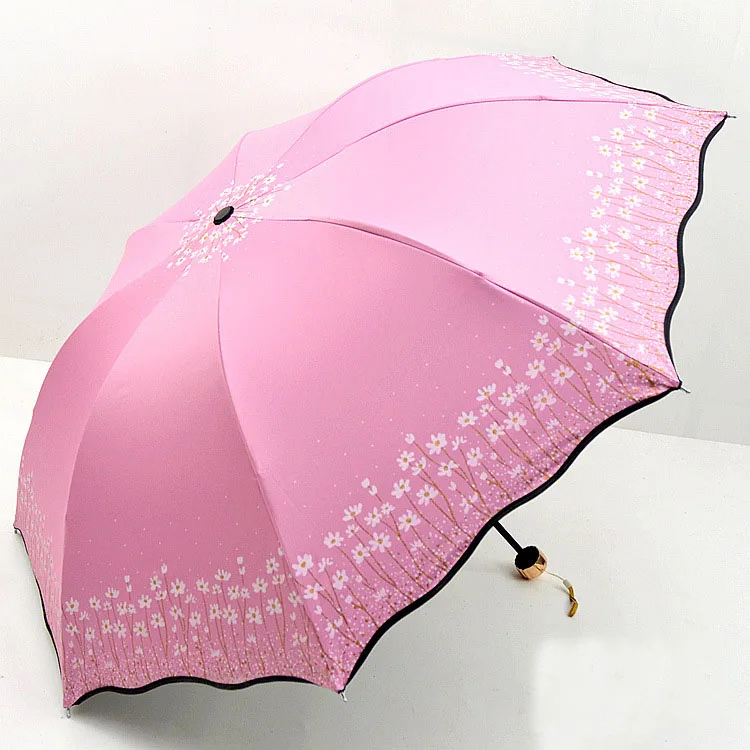 YADA Creative Flower Foldable Umbrella Rainy Lace Floral Umbrella For Women UV Folding Windproof Umbrellas Parasol Gift YD183