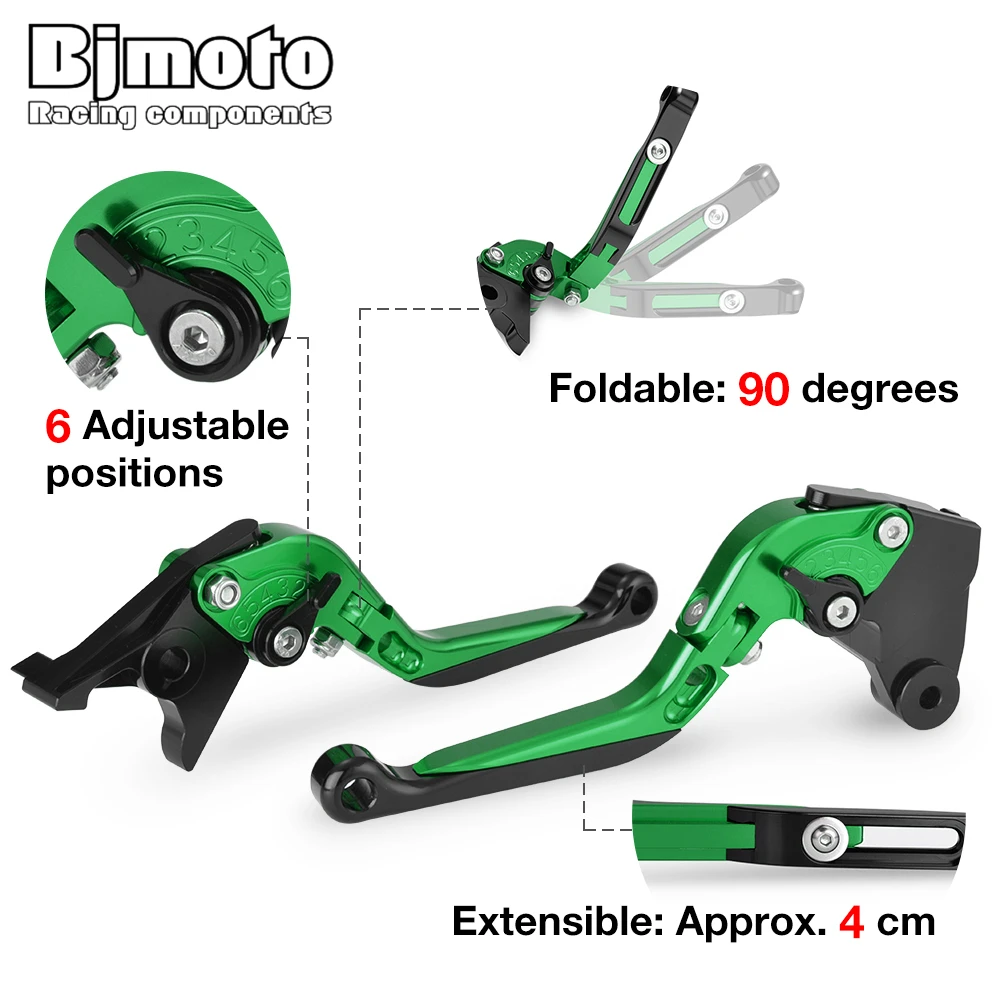 BJMOTO мотоциклы тормоза рычаг для Kawasaki NINJA 250R 300R Z300 VERSYS 300X мотоциклетные Выдвижная