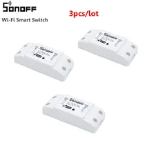 3 шт. Itead sonoff Wifi Smart Switch беспроводной переключатель универсальный DIY модуль автоматизации умный дом Wifi переключатель Domotica устройство