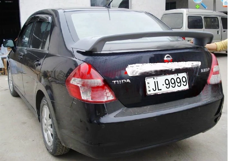 New arrival ABS material rear spoiler for Nissan Tiida