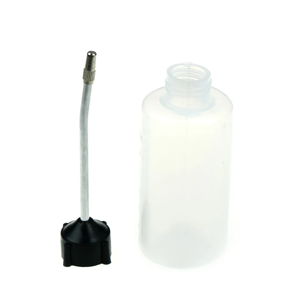 

HENGHOME 1Pc Machine Empty Iron Head Refueling Machine Long Mouth Oiler Tool 120ML Clear Oil Bottle Plastic Sewing