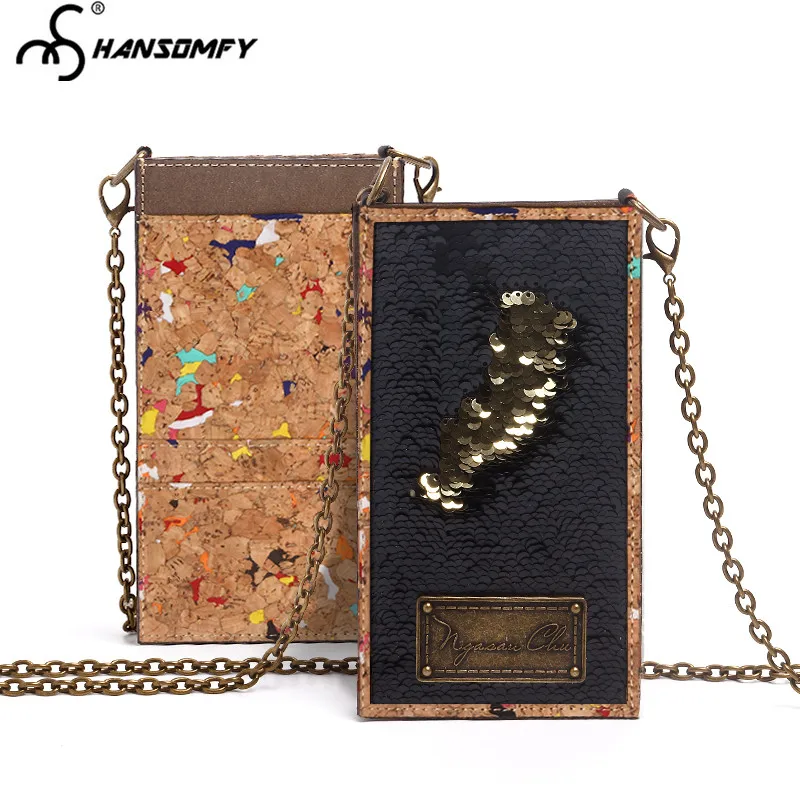 

Original design Women new softwood mobile phone bag mini Messenger bag clutch bag spoof sequins package fun gift crossbody bags
