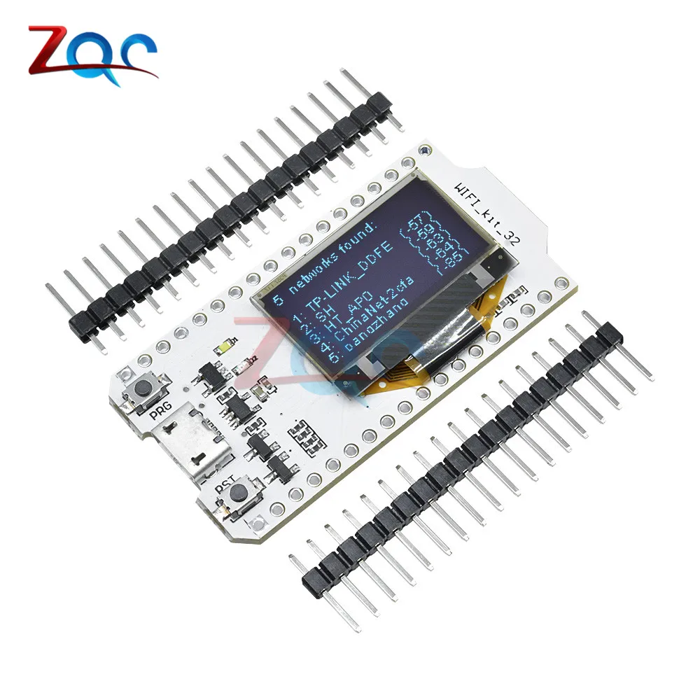 ESP32 ESP-32 Bluetooth wifi комплект OLED 0,96 дюймовый дисплей модуль CP2102 32M Flash 3,3 V-7 V 32 интернет-макетная плата для Arduino