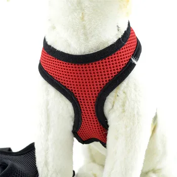 

2020 Small Pet Charger Accessories New Adjustable Comfort Soft Breathable Dog Pet Vest Rope Chest Strap Leash Collar DROP #0711