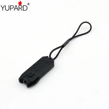 

YUPARD 2 Modes Mini Keyring Chain USB Rechargeable LED Keychain Flashlight Light Lamp