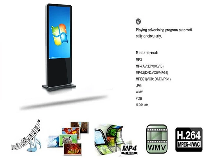 42''46''55''65'' 10 point multi WIFI kiosk lcd display digital signage Advertising DIY computer pc 