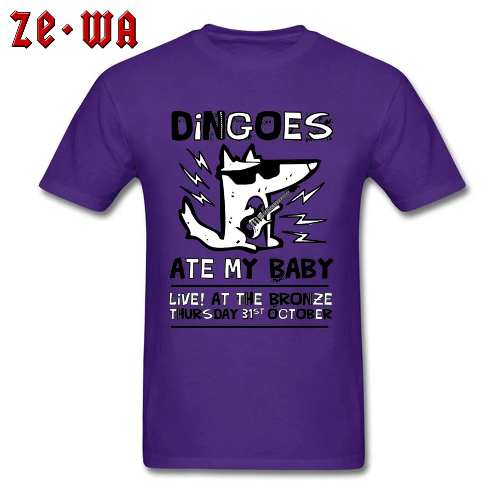 Dingoes Ate My Baby 1563 Crewneck T-Shirt Summer T Shirt Short Sleeve Hot Sale All Cotton Custom Sweatshirts Printed On Male Dingoes Ate My Baby 1563 purple