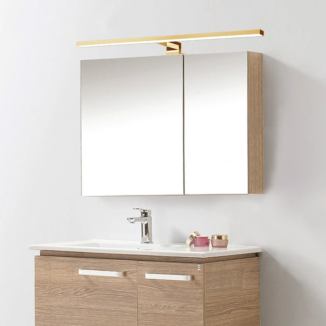 MAISON EXCLUSIVE - Espejo baño LED negro acrílico 80x8,5x37 cm