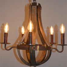 5 Огни Nordic American Retro подвесной светильник деревенский изделие светильник для гостиной барная стойка освещения