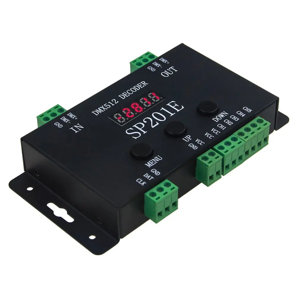 WS2812B WS2811 dmx-spi декодер контроллера, W/99 Цвет режимов, 5 канала DMX 512 RGB WW Декодер контроллер для SK6812 ST23