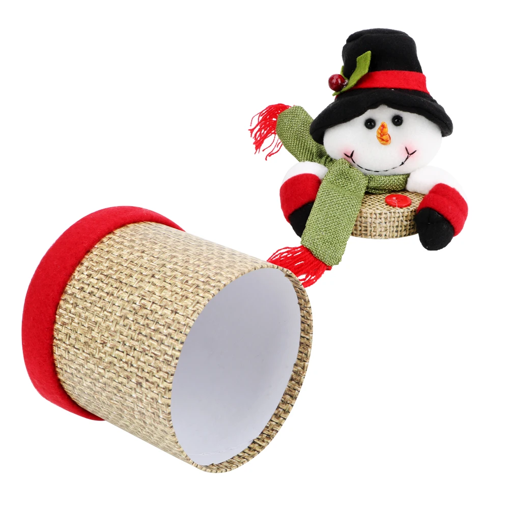 YOSOLO Christmas Candy Container Car-styling Christmas Snowman Santa Claus Stowing Tidying Storage Boxes Interior Accessories YOSOLO Christmas Candy Container Car-styling Christmas Snowman Santa Claus Stowing Tidying Storage Boxes Interior Accessories
