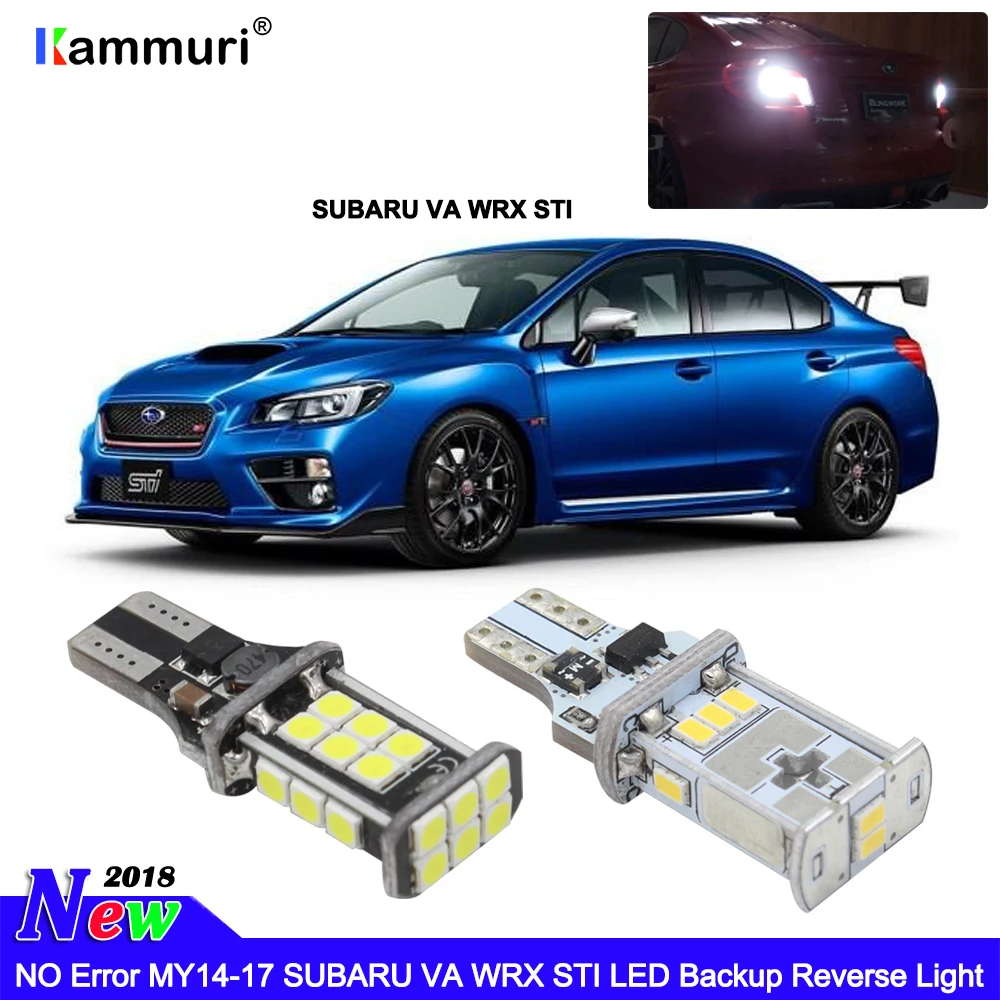 

KAMMURI W16W T15 LED Bulbs Fits Subaru WRX STI 2015 2016 2017 LED Backup Reverse Light