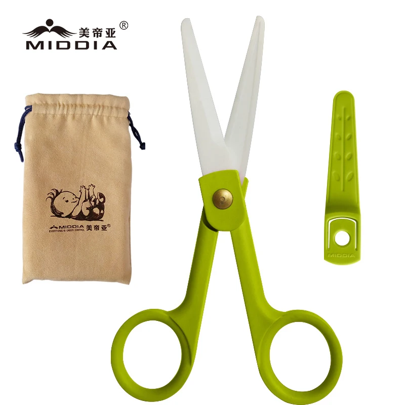 Ceramic scissors with sheath baby food supplement scissors kitchen