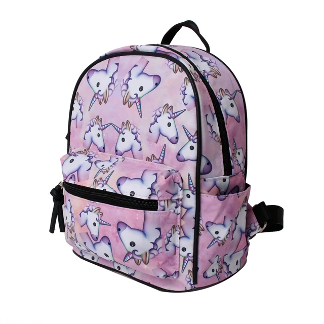 Mini 3D Printed Pink Unicorn Shoulder Bag for Teenagers