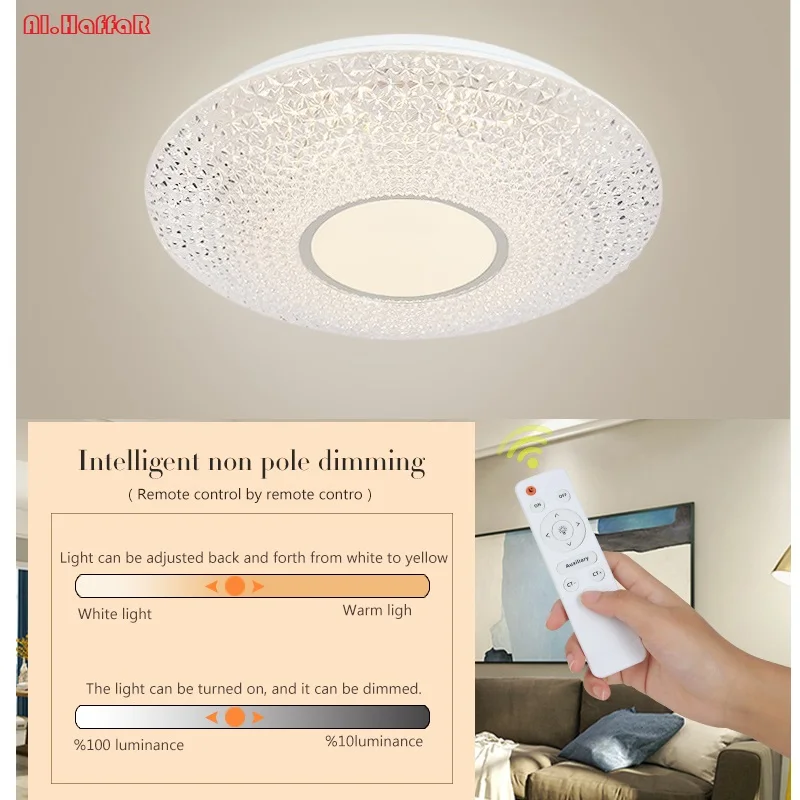 

Modern LED Ceiling Light Lighting Fixture Lamp Surface Mount Living Room Bedroom Bathroom Remote Control Home Decoration Kitchen
