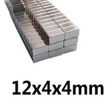 20 шт 12x4x4 мм N35 супер сильные маленькие 12*4*4 мм Неодимовые Магниты редкоземельные мощные магниты
