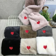 SUMEIKE новая детская зимняя одежда для малышей утепленная шарф ребенок сердце форма узор теплая одежда для младенца шарфы женщин